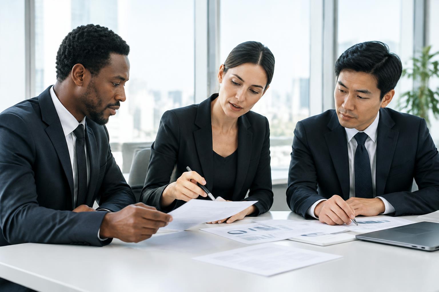 Réunion de conseil B2B — illustration